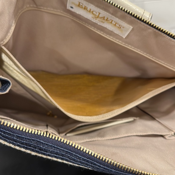 Eric Javits straw and leather bag - Picture 5 of 10